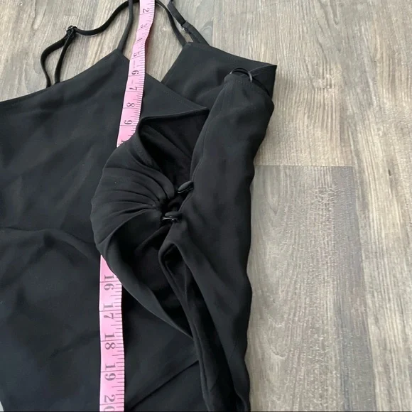 Zara NWT V-neck Black Spaghetti Strap Bodysuit - Picture 7 of 10